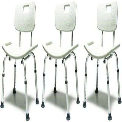 Lumex Bath Seat With Back Standard Gray