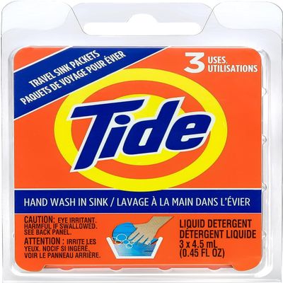 Tide Liquid Travel Sink Packets, 3-Count