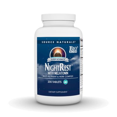 Source Naturals NightRest with Melatonin - Multi Nutrient and Herb Complex - 200 Tablets