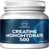 MRM Nutrition Creatine Monohydrate 500 | 100% micronized | Amino acids | Muscle Recovery + Energy Production | Keto + Low-carb Friendly | Performance Powder | 100 Servings view 1