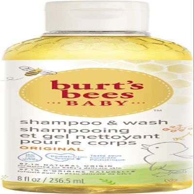 Burt's Bees Baby Shampoo and Wash | Gentle Tear-Free Hair and Body Cleanser | Pediatrician-Tested | Original | 236 ml