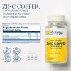 SOLARAY Zinc Copper Amino Acid Chelate - Immune Support Supplement w/Chelated Zinc 50mg - Bone, Skin, Heart Health and Thyroid Support - with Iodine from Kelp, 60-Day Guarantee, 100 Serv, 100 VegCaps view 2
