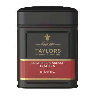 Taylors of Harrogate English Breakfast, Black Loose Leaf, 4.41 Ounce Tin Caddy (Pack of 1), Rich, Bright & Malty, Caffeinated, Premium Whole Leaf Tea