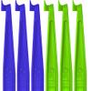 2 in 1 Outie Tool Aligner Remover for Invisible Braces | Easily and Safely Removes Top & Bottom Trays | 60 Count (Individually Wrapped Neon Green and Sky Blue Bulk) view 2
