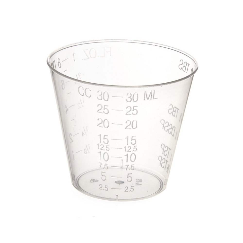 Non-Sterile Graduated Plastic Medicine Cups, 100 Count