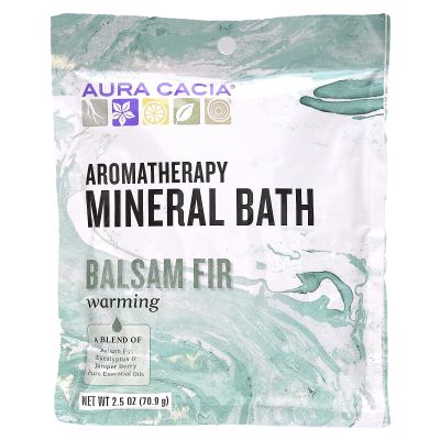 Aura Cacia Mineral Bath, Warming Balsam Fir, 2.5 Ounce