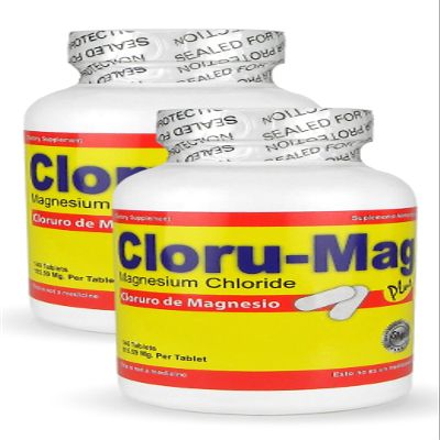 Magnesium Chloride Tablets - CLORU-MAG PLUS 2 Pack - (CLORURO DE MAGNESIO)