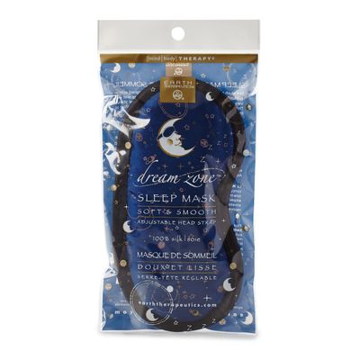 Earth Therapeutics Dream Zone Sleep Mask  Comfortable & Versatile  Soft & Plush Cushioning for Peaceful Slumber  Elastic Strap Adjusting