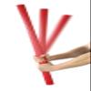 CanDo Twist-Bend-Shake Bar, 36 Inch, Red, Light view 4