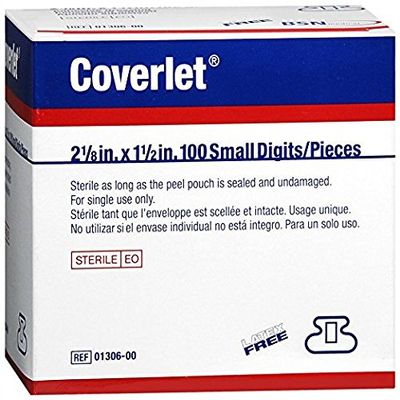 COVERLET FINGER SMALL BANDAGES, 100/Box