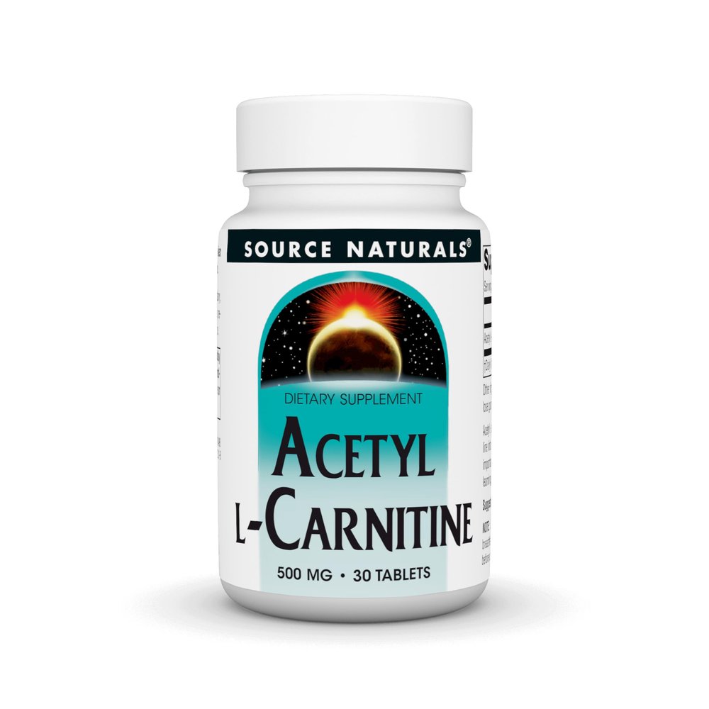 Source Naturals Acetyl L-Carnitine, 500mg, 30 Tablets
