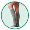 Silver Knee High Stocking, Below-Knee,Short - Silver, Size 2, Small, Compression 20-30 mmHg, 1 Pair view 1