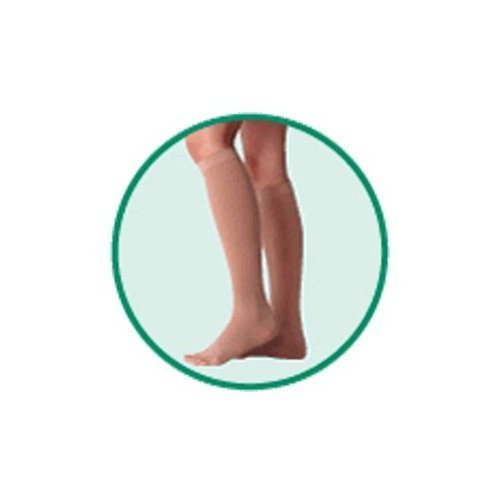 Varin Soft Below-Knee - Full Foot Stocking, Beige, Size 1, Extra Small, Compression 30-40 mmHg, 1 P