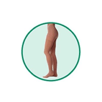 Pantyhose Short - Beige, Size 3, Medium, Compression 30-40 mmHg, 1 Pair, Model 2002