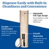 San Jamar Large Pull-Type Cup Dispenser 6-12 Oz. Flat Cups, 4.5 - 7 Oz Cone Cupz with Flip Cap for Restaurants, Home, and Office, Plastic, 16 Inches, Brown view 3