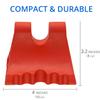 Body Back Davinci Tool (Red) -USA Made- Hard Rubber Neck Tension Relief & Pressure Point Massage Tool - Occipital Release Tool - Cervical Traction Device- Suboccipital Release Device - Neck Stretcher view 4