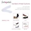 Foot Petals Womens Back of Heel Cushion Inserts, Heel Protectors, Comfortable Heel Grip for Pain Relief and Sizing, 1 Pair, Gel view 4