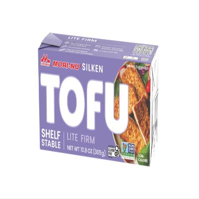 "Mori-Nu Silken Tofu Lite Firm | Velvety Smooth and Creamy | Low Fat, Gluten-Free, Dairy-Free, Vegan, Made with Non-GMO soybeans, KSA Kosher Parve | Shelf-Stable | Provides protein | 10.8oz x12 Packs"
