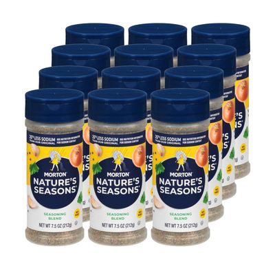 Morton Nature's Seasons Seasoning Blend, (7.5 oz), 12-Pack,Perfect for Cooking & Seasoning