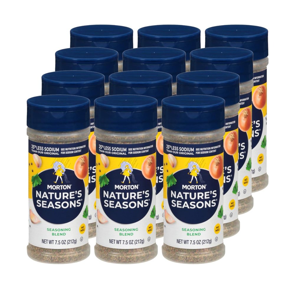 Morton Nature's Seasons Seasoning Blend, (7.5 oz), 12-Pack,Perfect for Cooking & Seasoning