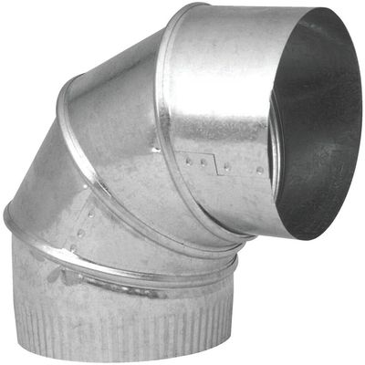Imperial 24 Ga. 10 in. Galvanized Adjustable Elbow - 1 Each