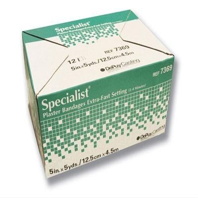 `Specialist Plaster Bandages X-Fast Setting 5"x5yds Bx/12