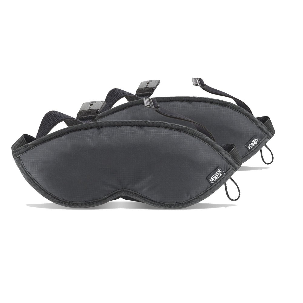 Lewis N. Clark Comfort Eye Mask + Sleep Aid to Block Light for Travel, Airplane, Hotel, Airport, Insomnia + Headache Relief with Adjustable Straps, 2 pack, Black