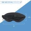 Lewis N. Clark Comfort Eye Mask + Sleep Aid to Block Light for Travel, Airplane, Hotel, Airport, Insomnia + Headache Relief with Adjustable Straps, 2 pack, Black view 3
