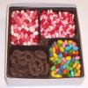 Scott's Cakes Large 4-Pack Cupid Corn, Conversation Beans, Valentine Beans, & Dark Pretzels view 1