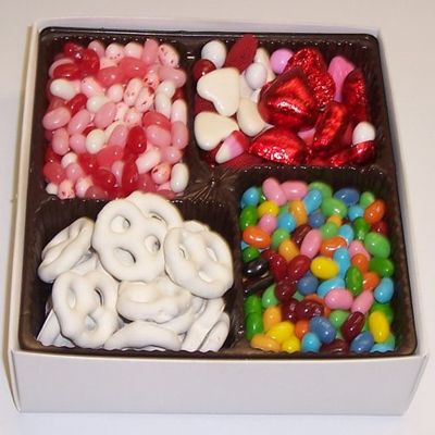 Scott's Cakes Large 4-Pack Valentine Mix, Valentine Beans, Conversation Beans, & White Pretzels