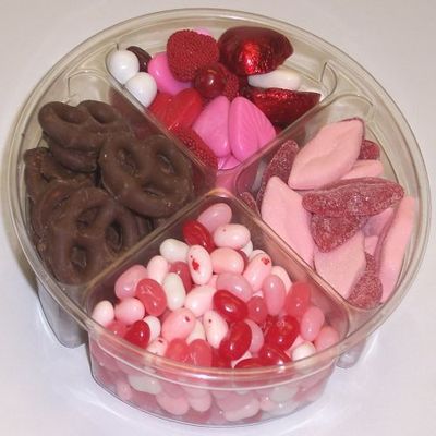Scott's Cakes 4-Pack Smoochie Lips, Valentine Mix, Valentine Beans, & Dark Pretzels