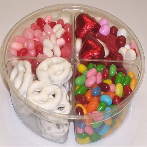Scott's Cakes 4-Pack Valentine Mix, Valentine Beans, Conversation Beans, & White Pretzels