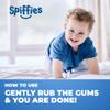 Spiffies Baby Teeth Wipes - Apple Flavor, Xylitol-Enriched Baby Gum Cleaner & Dental Wipes for Teething Relief and Teeth Cleaning - Safe for Infants & Toddlers, 20 Count (Pack of 3) view 4