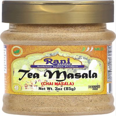 Rani Tea (Chai) Masala Indian Spice Blend 3oz (85g) PET Jar ~ All Natural | Vegan | Gluten Friendly | Salt & Sugar Free | NON-GMO | No Colors | Indian Origin