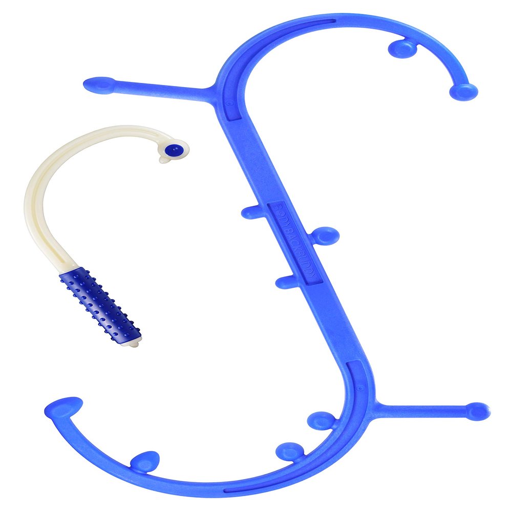 Body Back Buddy - USA Made - Classic Buddy & Mini Bundle, Fully Body Massage & Stress Relief Tools (Blue)
