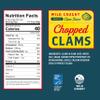 Snow's Wild Caught Chopped Clams Canned, 6.5 oz Can (Pack of 12) - 5g Protein Per Serving - Gluten Free, Keto Friendly, 99% Fat Free view 2