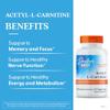 Doctors Best Acetyl-L-Carnitine, Supports Mental Focus & Alertness, Non-GMO, Gluten Free, Soy Free, Vegan 120 Veggie Caps view 3