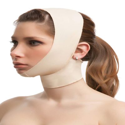 Isavela Unisex Chin Strap With Full Neck Support (FA03) (XS, Beige)