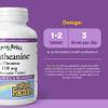 Natural Factors Suntheanine L-Theanine 100 mg - Health Supplement for Calm Outlook - L-Theanine Supplement Supports Relaxing Sleep & Aids Against Drowsiness - 60 Chewable Tablets (30 Servings) view 3