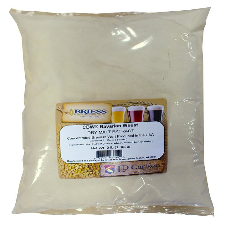 Briess CBW Dry Malt Extract (DME) for Home Beer Brewing (Bavarian Wheat 3LB)