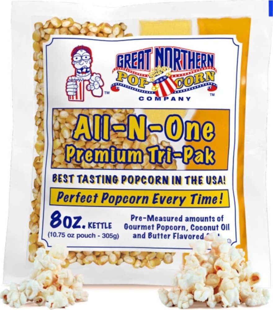 Great Northern Popcorn 8oz Popcorn Machine Popcorn Packets, 24 Case