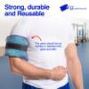 Flexible Reusable Gel Pack 6"x10" - Flexible Gel Packs for Neck, Wrist, Arm, Back and Shoulder Pain Relief - Versatile Hot or Cold Gel Packs for Injuries, Sore Muscles or Toothache Pain Relief, Blue view 4