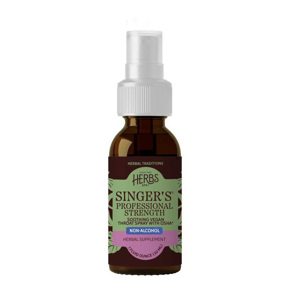 Herbs Etc. Singer's Saving Grace Professional Strength Spray, 1 fl oz