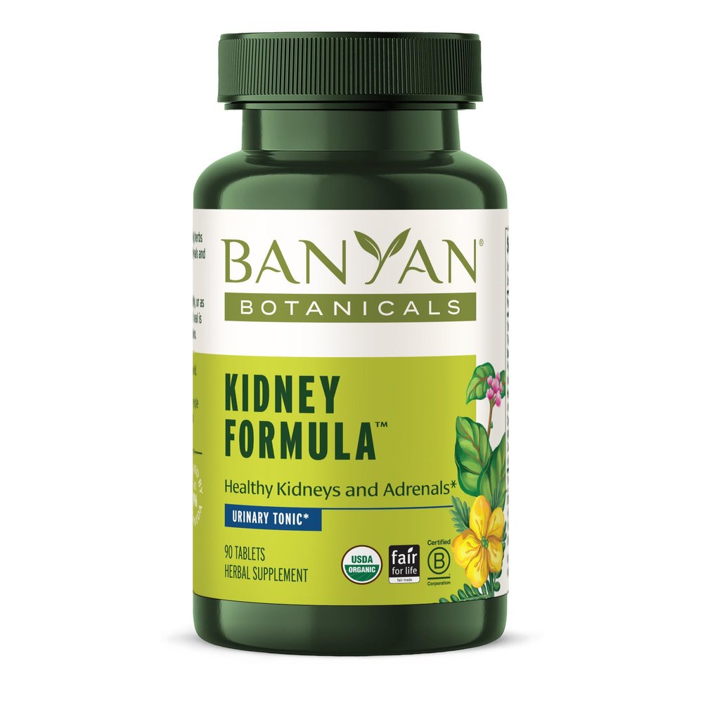 Banyan Botanicals Kidney Formula Organic Kidney Supplement with Gokshura Rejuvenating Herbal Blend to Support Kidneys and Urinary Tract Balance* 90 Tablets Non-GMO Sustainably Sourced Vegan