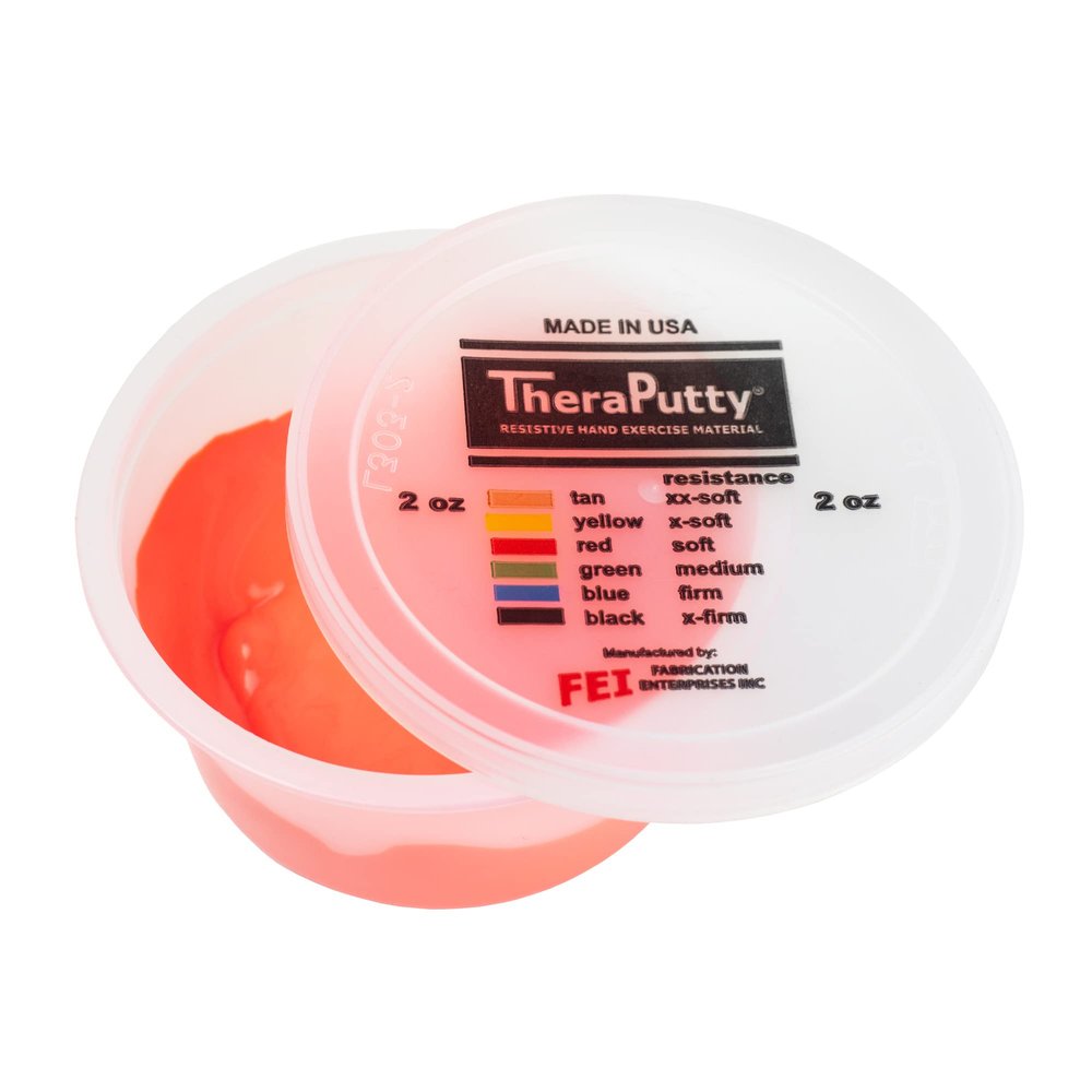 CanDo TheraPutty Scented Hand Exercise Putty For Rehabilitation, Exercises, Hand Therapy, Occupational Therapy, Cherry Red Soft 2oz