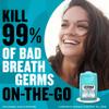 Listerine PocketPaks Cool Mint Breath Strips, Portable Pocket-Sized Oral Care Mouth Freshener, Dissolving Strips Kill 99% of Bad Breath Germs, Sugar Free, 3 x 24-Strip Packs view 4