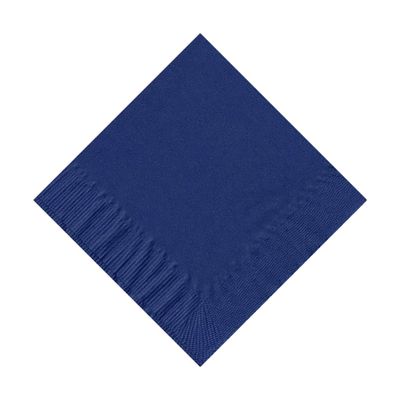 200 Navy Blue (4 Pks of 50) 2 Ply 10 X 10" Plain Solid Color Beverage Cocktail Napkins