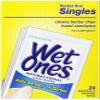 Wet Ones Antibacterial Thick Moist Towelettes, Citrus Scent, Singles, 24 ct view 3