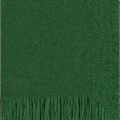 200 Hunter Green Luncheon/Dinner Napkins Plain Solid Color
