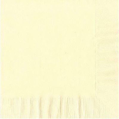 200 Ivory Luncheon/Dinner Napkins Plain Solid Color